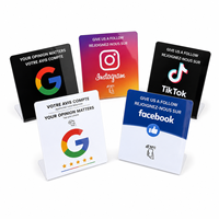 Support NFC 13,56 MHz pour avis Google et plaque QR à tapoter pour affichage de table de restaurant - Vente en gros