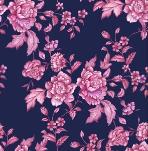 ผ้าออร์แกนซ่าพิมพ์ลายดอกไม้คุณภาพสูง 120 GSM สำหรับตัดเย็บเสื้อผ้าสตรีชาวเอเชียและงานตัดเย็บชุดเดรส - Product Image 2