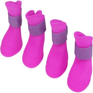 Factory Price Hot Sale Adjustable Anti-slip 100% Waterproof Outdoor Soft Rubber Pet <b>Dog</b> Paw <b>Protectors</b> Rain Snowy <b>Boots</b> Shoes - Product Image 1