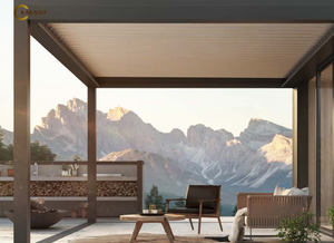Pérgola Motorizada de Aluminio KAKADU con Techo de Láminas Retráctiles, Recubierta con Pintura en Polvo para Uso en Jardín - Product Image 2