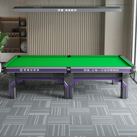 Table de billard BaiYu Violet 9 pieds, billard chinois à huit boules, en bois massif, avec retour de balles, qualité tournoi, garantie 3 ans
