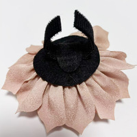 Collier pour chien en nylon solide en stock, accessoire de mariage pour animaux de compagnie, embellissement en tissu pour fermeture