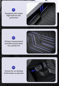 <span class=keywords><strong>Tappetini</strong></span> Auto 3 Pezzi, Tappeti 3D in TPE per Interni Auto, Accessori Decorativi per Volkswagen <span class=keywords><strong>Tiguan</strong></span> 2018-2024 - Product Image 5