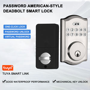 أقفال قفل لكلمة المرور من نوع yitche الأمريكية ، صغيرة مقاومة للماء ، تطبيق تويا ، زر دفع رقمي ذكي ، أقفال باب ديدبولت مع مفتاح - Product Image 5