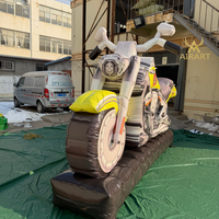 Modèle de moto gonflable de 4 m de long en PVC, ballon de véhicule pour exposition automobile