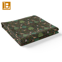Kain Katun Poplin Bunga Besar Berkualitas Tinggi BILU, Kain Floral untuk Pakaian