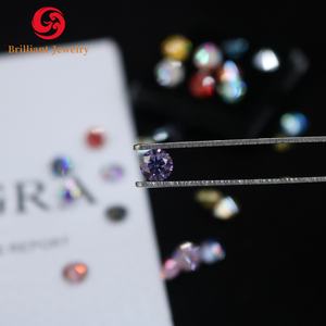 Venta al por mayor 6,5mm champán rojo a negro suelto a granel piedra preciosa Venta caliente moissanita diamante en varios colores - Product Image 4