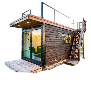 <b>Rustic</b> Wooden Villa With Glass <b>Door</b> And Rooftop Deck For Resort Use - Product Image 1