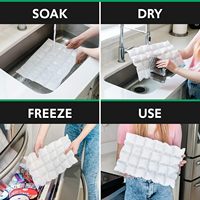 Thermafreze réutilisable Hot Cold Pack Refroidisseurs plats flexibles pour boîtes à lunch Idéal pour le dos