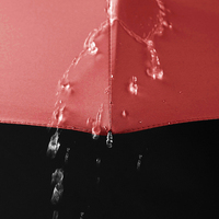 Parapluie pliant automatique double couche portable 21 pouces 8 baleines pour femme, personnalisable avec logo, en pongee noir classique – Grande Vente