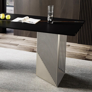 Ensemble <span class=keywords><strong>de</strong></span> salle à manger SUKE pieds originaux <span class=keywords><strong>de</strong></span> style luxueux meubles <span class=keywords><strong>de</strong></span> salle à manger bon marché tables <span class=keywords><strong>de</strong></span> salle à manger en dalles d'acier inoxydable - Product Image 5