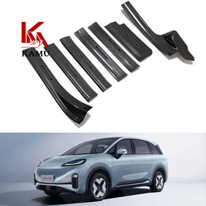 Decoración de coche ABS fibra de carbono puerta alféizar placa puerta umbral desgaste cubierta protectora para Arcfox KaolaS - Product Image 1