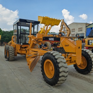 รถเกรดเดอร์มือสอง Caterpillar 140G ของแท้ ลดราคาพิเศษ พร้อมริปเปอร์และใบมีด สำหรับงานก่อสร้างถนน - Product Image 1