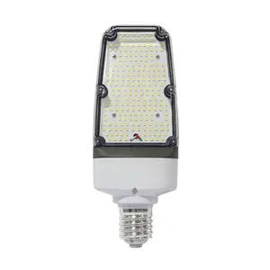  Bombilla LED de aluminio impermeable para iluminación de calle, Bombilla giratoria de medio lado de 35W, 180 grados, E26, E27, E39, E40, IP65