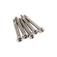 410 acier inoxydable tête cylindrique Phillips carré Combo vis autotaraudeuses autotaraudeuses 4.8-16x32mm queue de perceuse à tête ronde