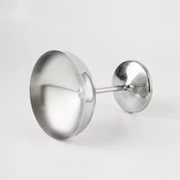 Verres à vin en acier inoxydable argenté personnalisés en gros Gobelets isolés Idées cadeaux en vrac