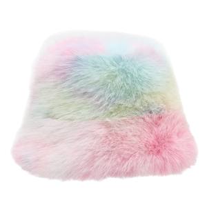 彩色扎染长绒渔夫帽冬季新款保暖帽女大檐时尚渔夫帽 - Product Image 5