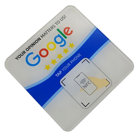 Logo personnalisé imprimé NFC Google Review Stand 13.56khz Rating Pvc avec cartes à puce 213/215/216 Google Play Gift Review Card