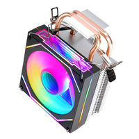 QiuzAim 2 caloducs 1700 CPU dissipateur de chaleur 9cm ventilateur 1366 1200 silencieux 4 broches contrôle de température LGA1151 1155 I5