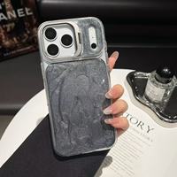 Coque de téléphone portable antichoc transparente et colorée à dégradé avec cadre d'appareil photo pour iPhone 18 17 16 15 14, compatible avec la recharge sans fil