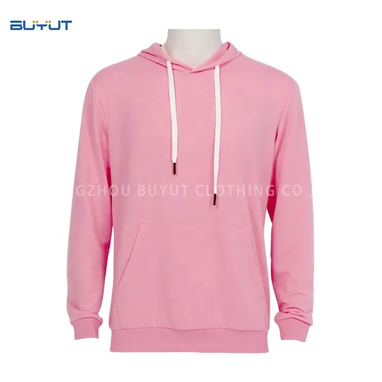 Hoodies Sweatshirts Factory Customize Women Men Hoodies Sweatshirts Pastel Solid Color Round Neck T Shirts With Hood For Sublimation