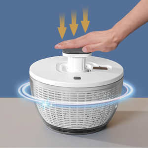 Essoreuse à salade manuelle en plastique grande capacité, compatible lave-vaisselle, pour une salade saine, séchoir à légumes, accessoires de cuisine - Vente chaude - Product Image 1