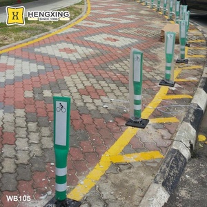 Délilinéateur à dessus plat réfléchissant PE diviseurs de voie en plastique <span class=keywords><strong>anti</strong></span>-impact borne de <span class=keywords><strong>stationnement</strong></span> poste de sécurité de rebond - Product Image 5