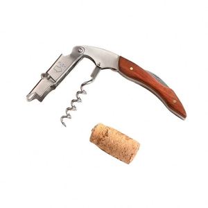 Wsy8684 <b>Openers</b> Easily Use Custom Wooden Handle Corkscrew Wine Bottle <b>Opener</b> - Product Image 2