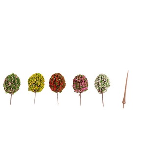 Dp Miniature Landscape Ornaments <b>Artificial</b> <b>Trees</b> Flowers Multi Color Small Balls Cherry Blossom Succulent Garden Decorations - Product Image 5