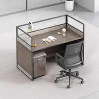 Combinaison bureau et chaise à écran, poste de travail service client, bureau minimaliste, enseignant, comptable, commis