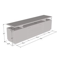 Nouveau meuble moderne en MDF style scandinave meuble TV