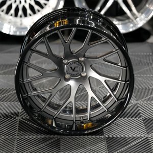 Jantes en aluminium forgées pour voitures particulières, noires brillantes, 2 pièces, 18, 19, 20, 21, 22, 23, 24 pouces, personnalisées VLC - Product Image 3