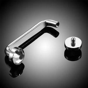 <span class=keywords><strong>Piercing</strong></span> de titanio G23 personalizado para mujer, cristal de CZ, Micro anclaje Dermal, superficie, joyería corporal Unisex interna - Product Image 6