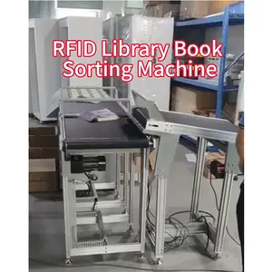 Máquina de classificação automática ISO15693 RFID para leitura e retorno de livros de biblioteca de livros de gerenciamento de automação