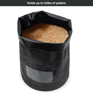 20 ק ג עץ גלולה אחסון תיק עמיד למים מיכל בד חיצוני עבור כדורי פחם צ 'יפס - Product Image 3