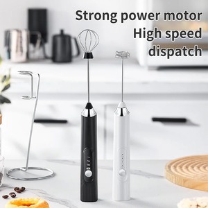 Nouvelle machine à mousse de <span class=keywords><strong>lait</strong></span> électrique sans fil à main réglage à 3 vitesses moteur à haute efficacité mélangeur en acier inoxydable 304 Durable - Product Image 1