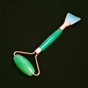 Vendita calda rullo di <span class=keywords><strong>giada</strong></span> viso naturale quarzo <span class=keywords><strong>rosa</strong></span> pietra di cristallo pennello - Product Image 5