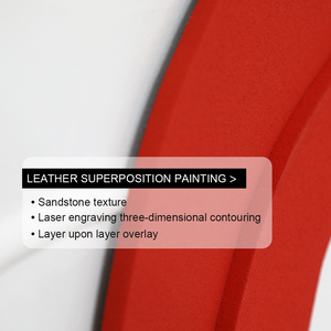 Grande Opera d'Arte per Arredamento Casa, Tecnica Mista, Pittura Tridimensionale in Arenaria Intagliata, Quadro Astratto 3D in MDF - Product Image 4