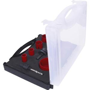 KS TOOLS - 129.5575 Ensemble de scie cloche de plomberie (9 pcs) - EAN 4042146168394 FORETS SCIES TROUSSES ET ARBORS - Product Image 2