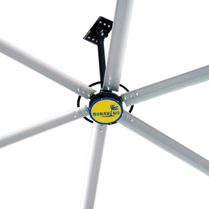 Ventilateur de plafond industriel HVLS de 10 pieds, grande ventilation solaire pour les fermes, les espaces commerciaux, similaire aux ventilateurs Big Ass - Product Image 1