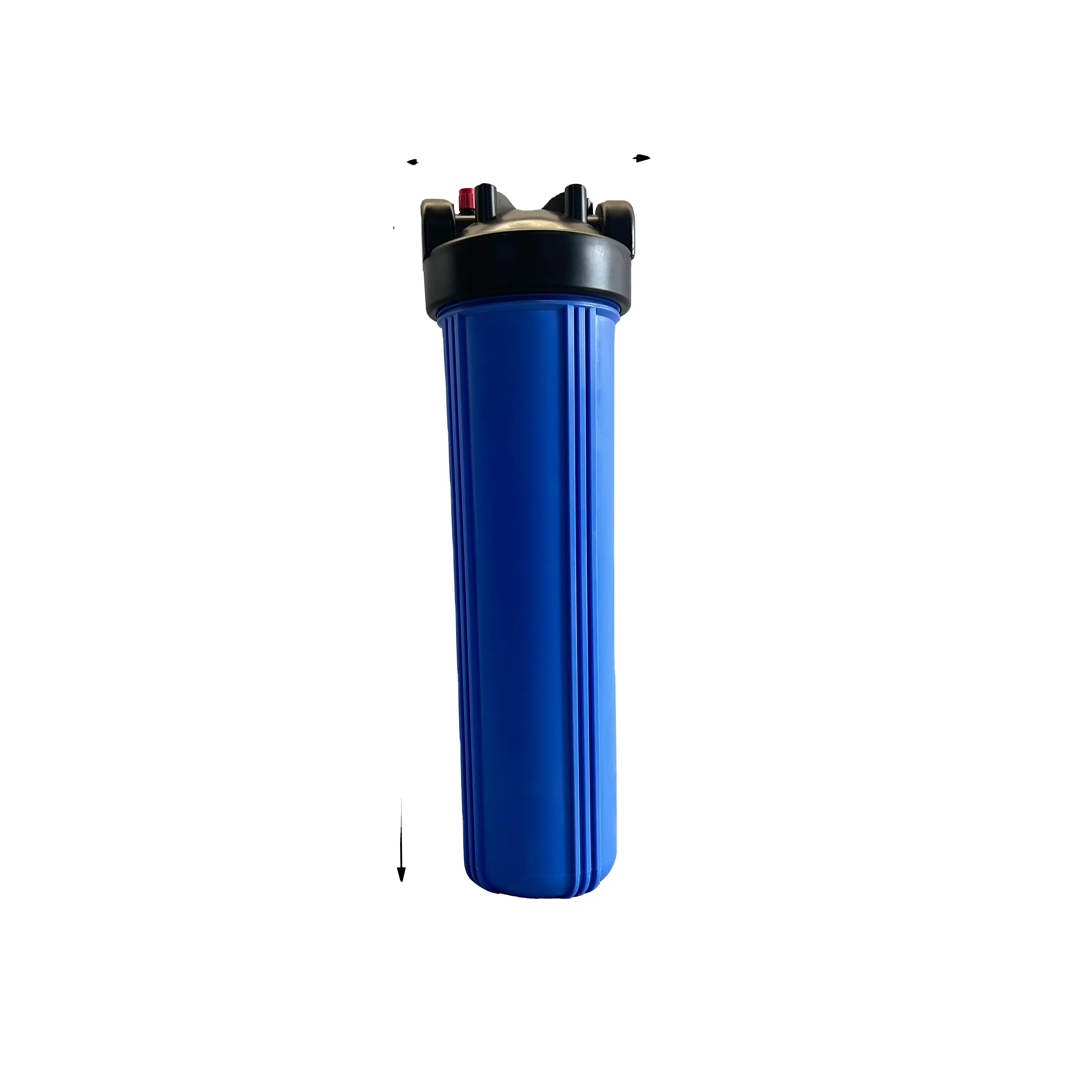 Prix usine 20 "pouces grand boîtier de cartouche filtrante bleu clair filetage Port d'entrée/sortie boîtier de filtre à eau Jumbo