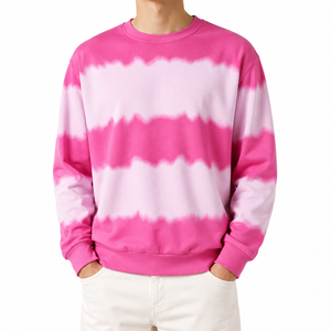 Sudadera <span class=keywords><strong>de</strong></span> Trabajo con Cuello Redondo, Tie-Dye, Manga Larga, Antibacteriana, Sin Costuras, con Degradado <span class=keywords><strong>de</strong></span> Color Sólido, para Minoristas y Cafeterías - Product Image 1