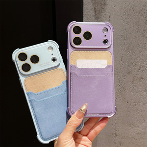 เคสหนังลายเดนิมคาวบอยแบบมีช่องใส่บัตรขนาดใหญ่ สำหรับ iPhone 18 Pro Max 17 16 Pro สีสันสดใส พร้อมช่องใส่บัตรและกระเป๋า - Product Image 5