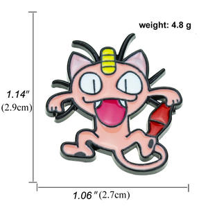 10 Designs Jeu Vidéo POKE Anime Pins Poche Monstre Personnage De Dessin Animé Feu Dragon Tortue Métal Émail Badge Pin - Product Image 4