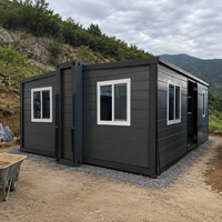 Maison conteneur pliable et extensible compacte moderne Série 700, bâtiment modulaire préfabriqué, économique pour le transport, unité mobile, idéal pour l'école