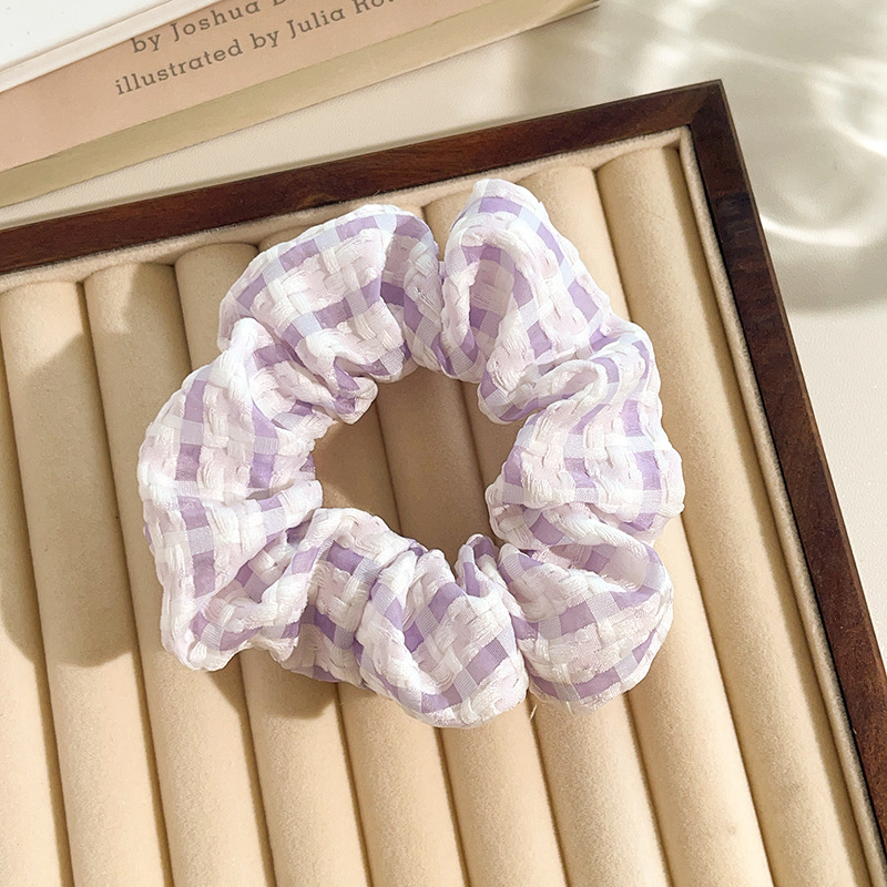 Plaid purple