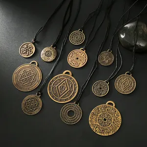 Beste Qualität Bronze Charms Lucky Money Thai Zink legierung Münze Liebe Gesundheit Reichtum Anhänger Talisman Amulett