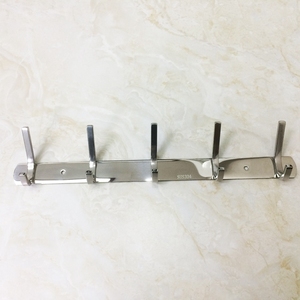 HF personnalisé miroir finition salle de bain montage mural patère support acier inoxydable vêtements crochets - Product Image 3