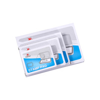 Tampon encreur de bureau personnalisé, tampon encreur vierge couleur unique rouge bleu, tampon encreur vierge rechargeable Atom 129 130 131 132