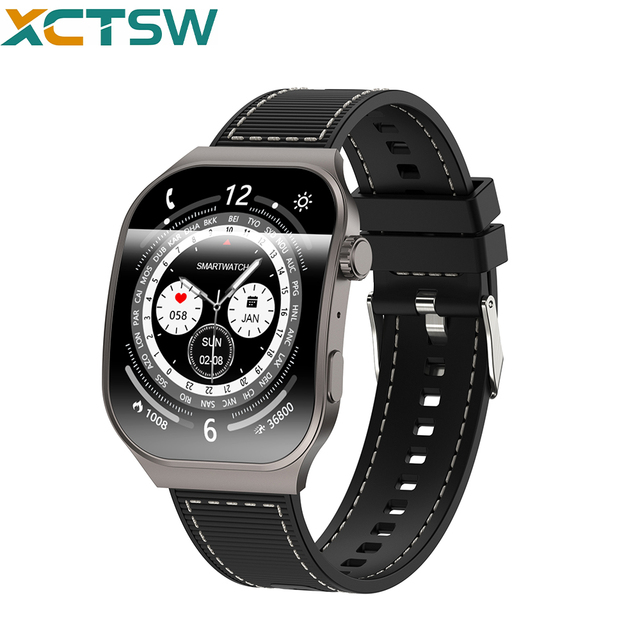 C49PRO Smartwatch IP68 Waterproof NFC AI Voice Assistant Fitness Sleep Tracker 5-10 Days Battery Wireless Charging Sports Watch